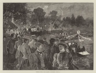 Festa veneziana sul Tamigi a Richmond, 15 agosto